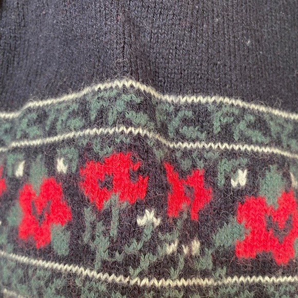 Laura Ashley Vintage Wool Cardigan Sweater  Made In Great Britain Size M - Picture 5 of 5